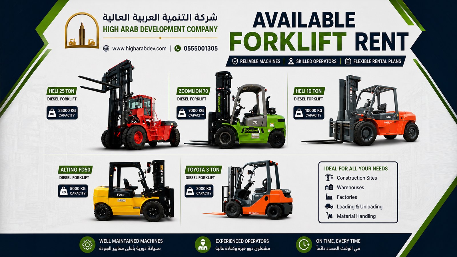 Available Machine Rent HighArab